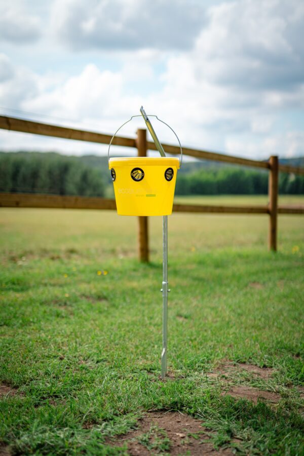 Kompaktowa pułapka na muchy Ecobusters + atraktant EcoWeide 240g.