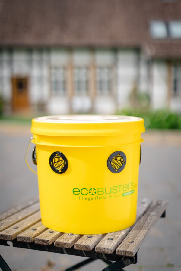 Kompaktowa pułapka na muchy Ecobusters + atraktant EcoWeide 240g.